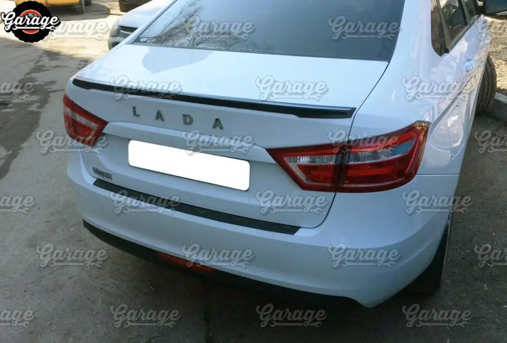 Спойлер для Lada Vesta-на крышке багажника ABS пластиковая отделка Аксессуары аэродинамический саблей крыло спортивный коврик для автомобиля Стайлинг тюнинг