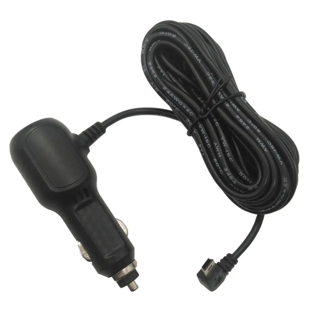Автомобильный зарядный кабель Peztio 12 V 5A для автомобильного dvr черный|Кабели