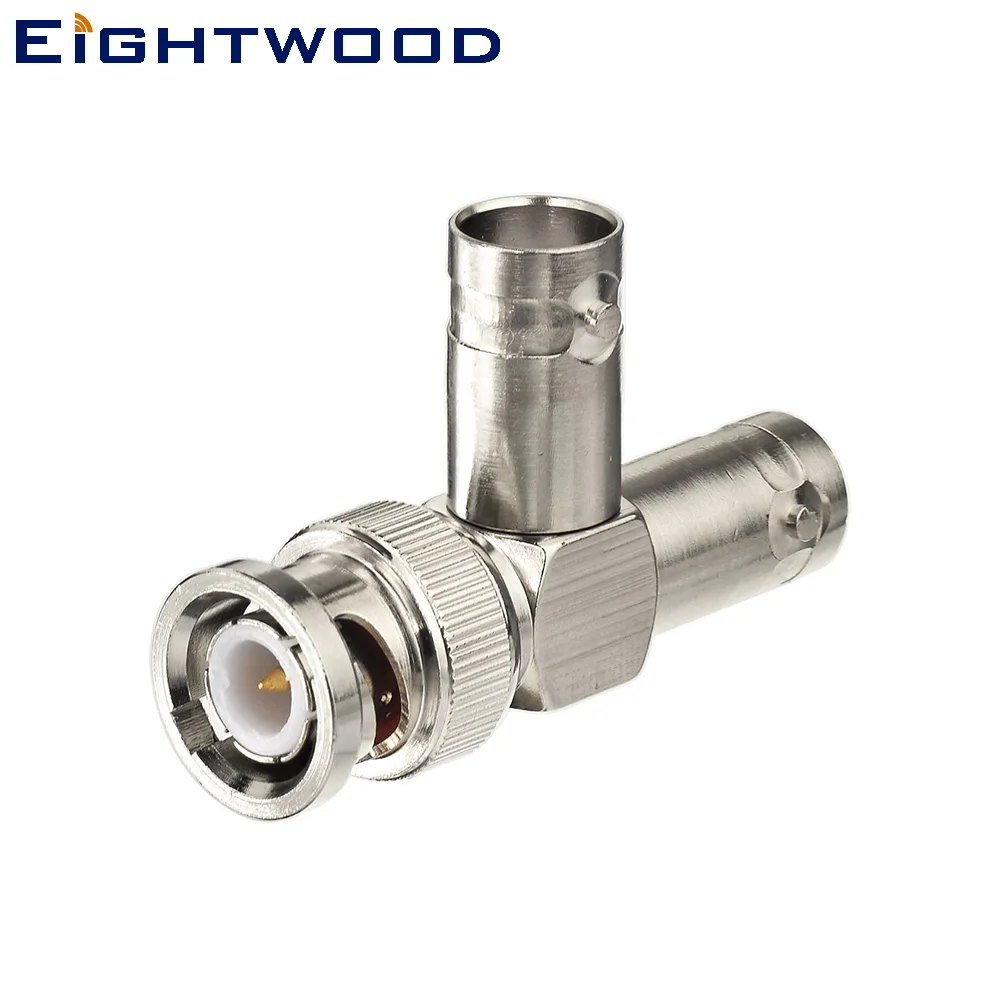Eightwood 10 шт. 2 BNC Jack Female to штекер РЧ коаксиальный коннектор адаптер t образный