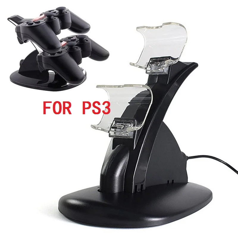 Зарядное устройство BUKIM с двумя USB портами и подставкой для PlayStation 3 PS3 PS 3|Зарядные