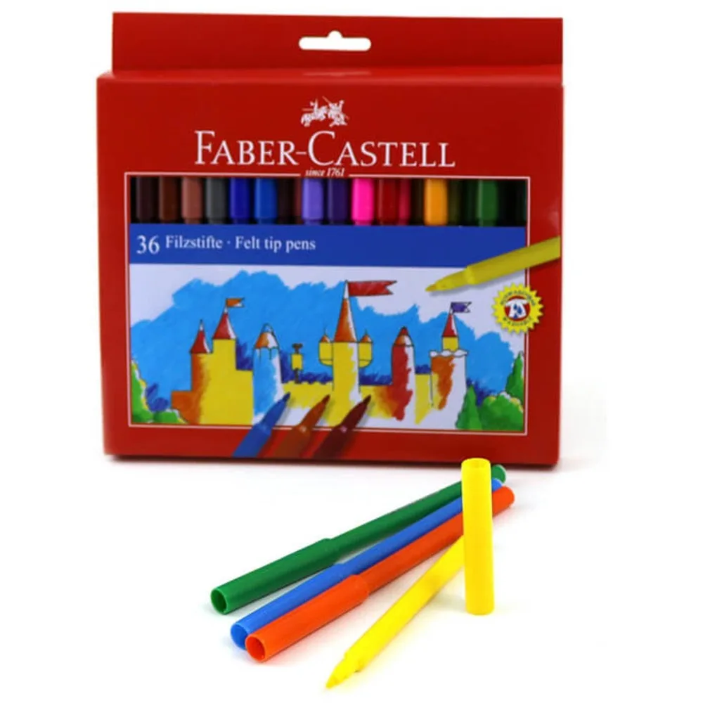Faber Castell 554236 волокна наконечник пера Cardboardbox 36 фломастеров