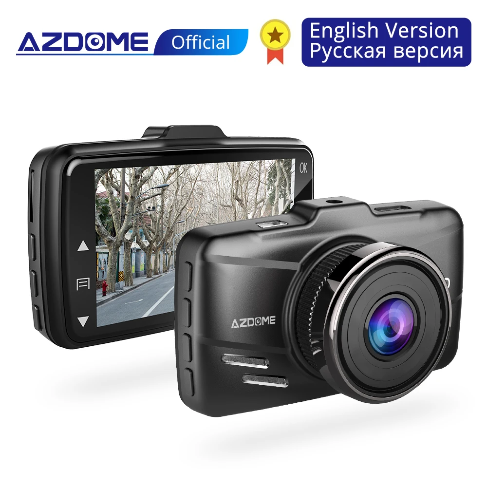 AZDOME M01 Dash cam 3 дюймов 2.5D Экран 1080P HD Видеорегистраторы для автомобилей Регистраторы усталости водителя оповещения 170 Угол обзора G-sensor для Uber Lyft
