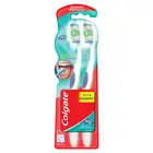 COLGATE 360 Суперчистота всей полости рта многофункциональная зубная щетка, средней жесткости, промоупаковка 1+1 в подарок