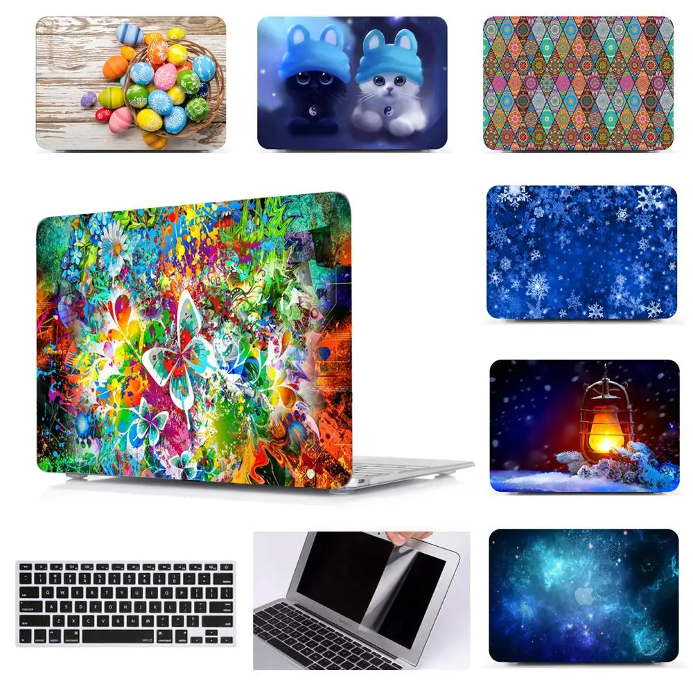Жесткий чехол для Apple Macbook Pro 13 15 16 дюймов Air Retina Touch Bar 11 ноутбука A2141|Сумки и чехлы