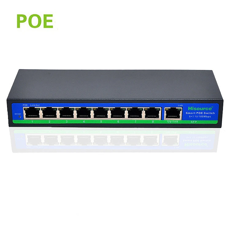 8 портовый 10/100 м POE сетевые коммутаторы совместимых камеры и беспроводной AP power IEEE