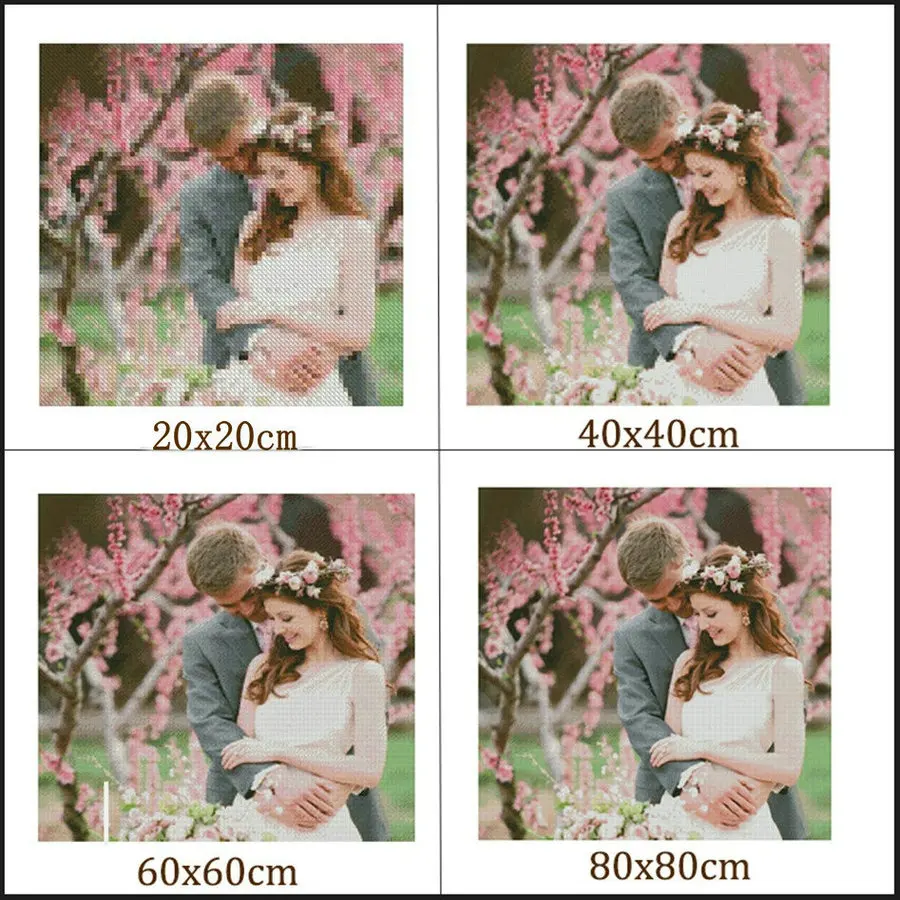 

5ps 5D DIY Diamond Painting Cross Stitch landscape picture diamond Embroidery mosaic flowers house Full Rhinestone needlework