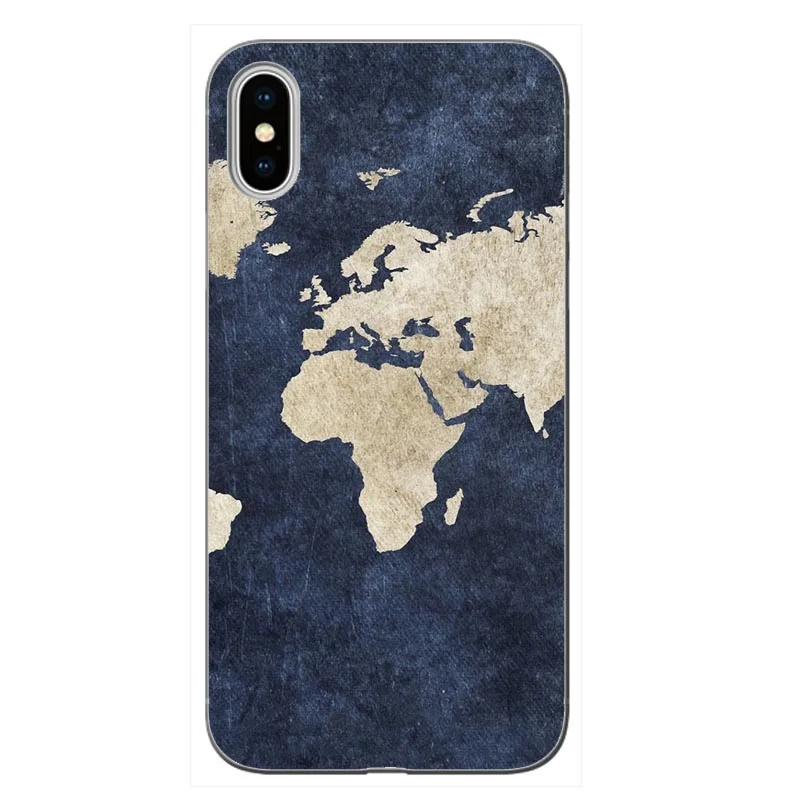 Карта мира путешествия просто Go мягкий прозрачный чехол для телефона Fundas iPhone XS MAX