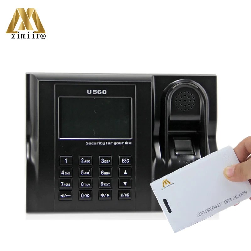 Система Linux ZK U560 биометрический отпечаток пальца время посещаемости и часы с RFID