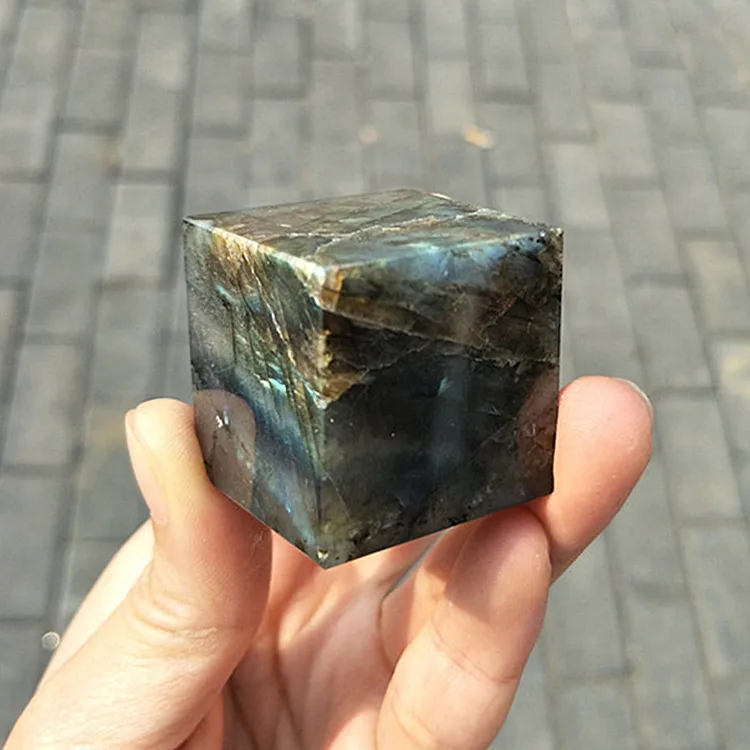 1 шт., 5 см, натуральный лабрадорит, кристаллический квадратный куб, лабрадоеит, кварцевые Алмазы, заживляющие как украшения от AliExpress RU&CIS NEW