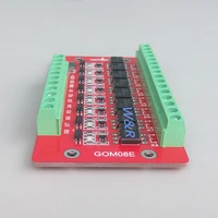 gom08e 3a 8 channel solid state relay module high or low level trigger 60v 3a optocoupler isolated output level shifting