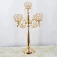 crystal candelabra 68 cm tall candle holder table centerpiece event supplies for wedding marriage anniversary ceremony decor