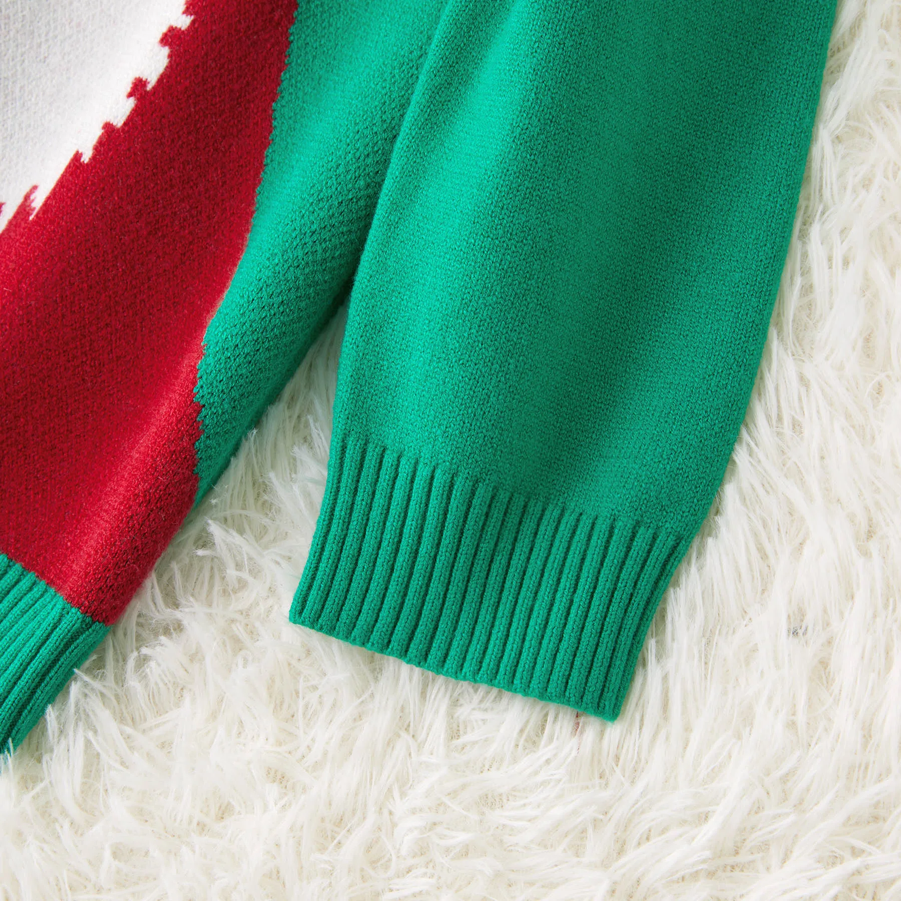 Hi Santa/Хлопковые вязаные свитера для всей семьи осенне-зимняя хлопковая Рождественская одежда с круглым вырезом и длинными рукавами для родителей и детей