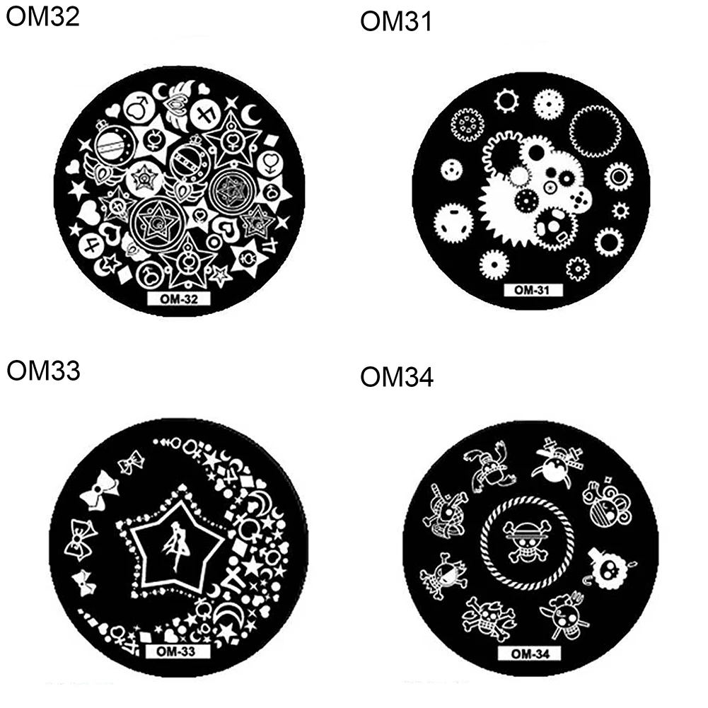 Ногтей штамповки пластины животного сетке Шаблоны маникюр инструмент подарок