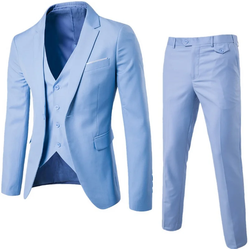 2018 Новое Прибытие Мужчины Деловой Костюм Slim Fit Классические Мужские Костюмы