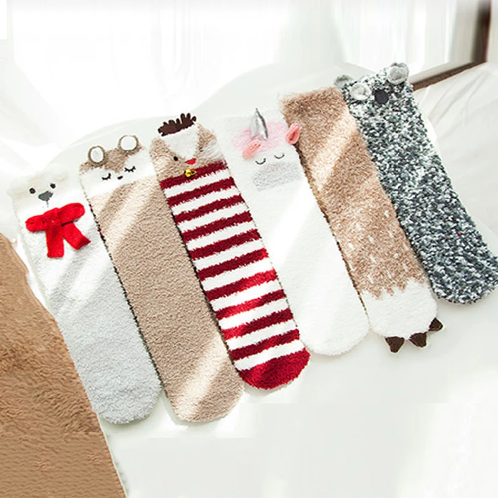 От 1 до 3 лет Детские носки с милыми мультяшными животными Хлопковые гольфы для