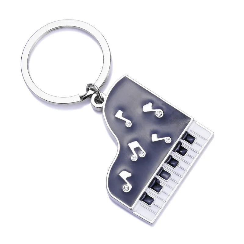 Новый креативный брелок в форме фортепиано из сплава Porte Clef Llaveros Mujer для ключей