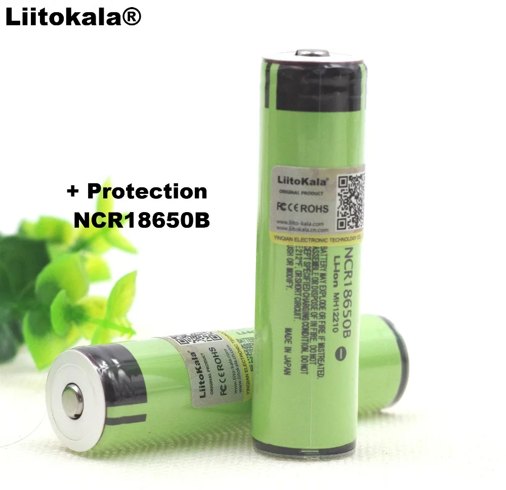

Liitokala New Original 18650 3.7V 3400mah NCR18650B Lthium Battery Protection Board Suitable battery for Flashlight