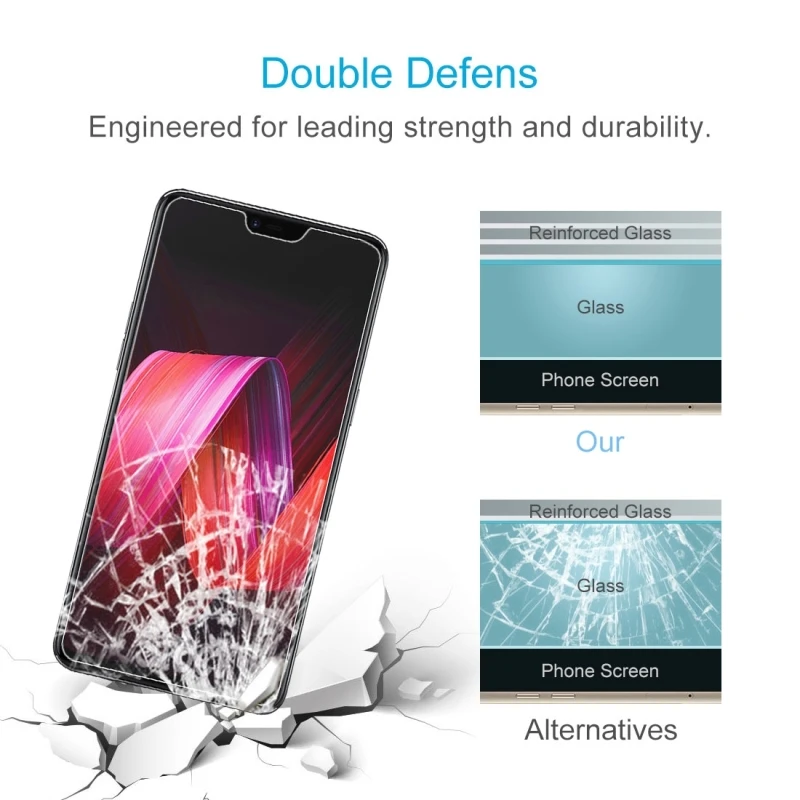 for OPPO R17 & R15 / Pro 0.26mm 9H Surface Hardness 2.5D Explosion-proof Tempered Glass Screen Film | Мобильные телефоны и