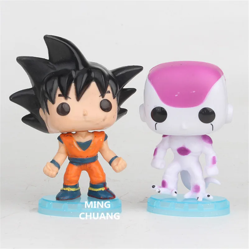 6 шт./компл. Dragon Ball Z Beak Frieza Vegeta Blue Son Goku пластиковая фигурка Коллекционная модель