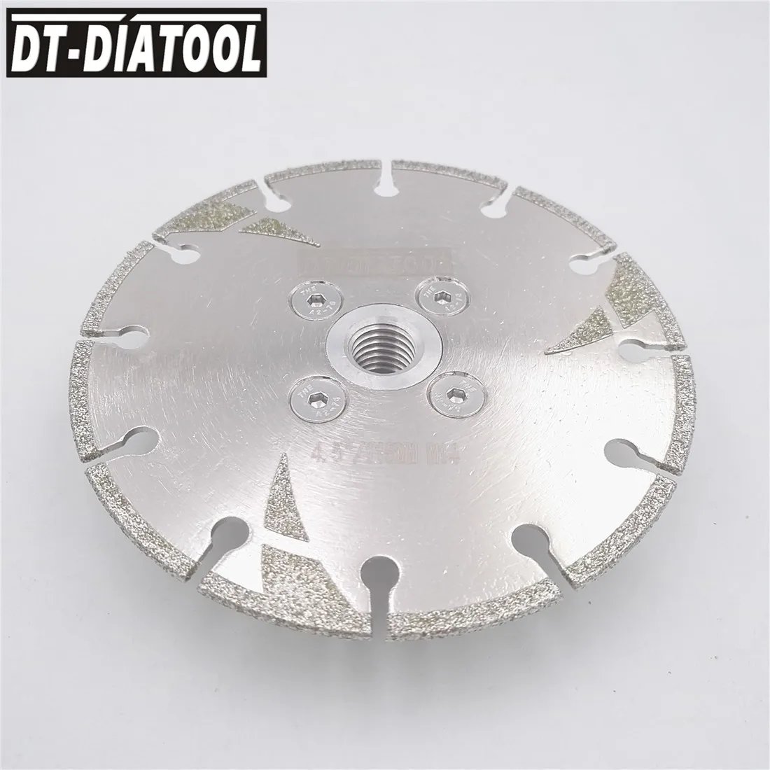 DT-DIATOOL 2 шт диаметр 115 мм Гальванизированный усиленный алмазный режущий диск с резьбой M14 4,5 дюйма пильный диск для плитки мрамора от AliExpress WW