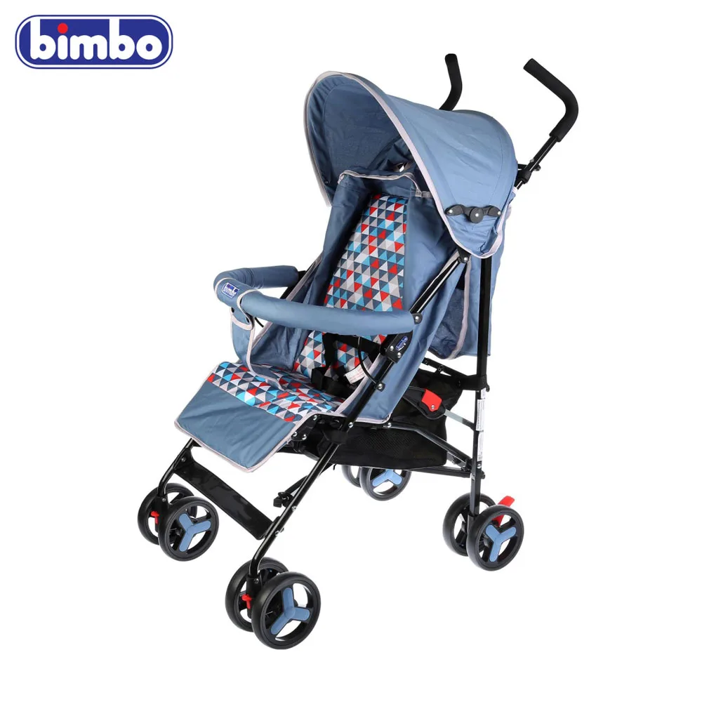 Коляска трость BIMBO колеса 8*5 5 глубокое канапе 3 точечный ремень безопасности цвет