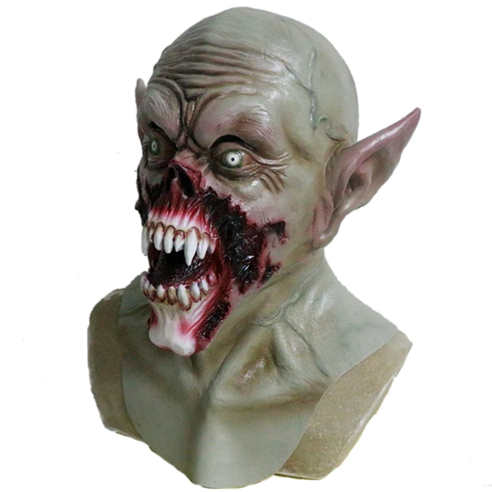 Маска вампира Kurten Demon Zombie страшный взрослый костюм на Хэллоуин вечерние