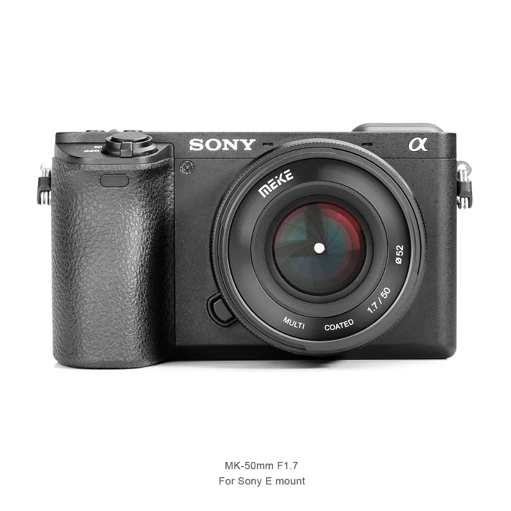Meike MK-E-50-1.7 50 мм f1.7 Большая диафрагма ручная фокусировка объектива полная Рамка