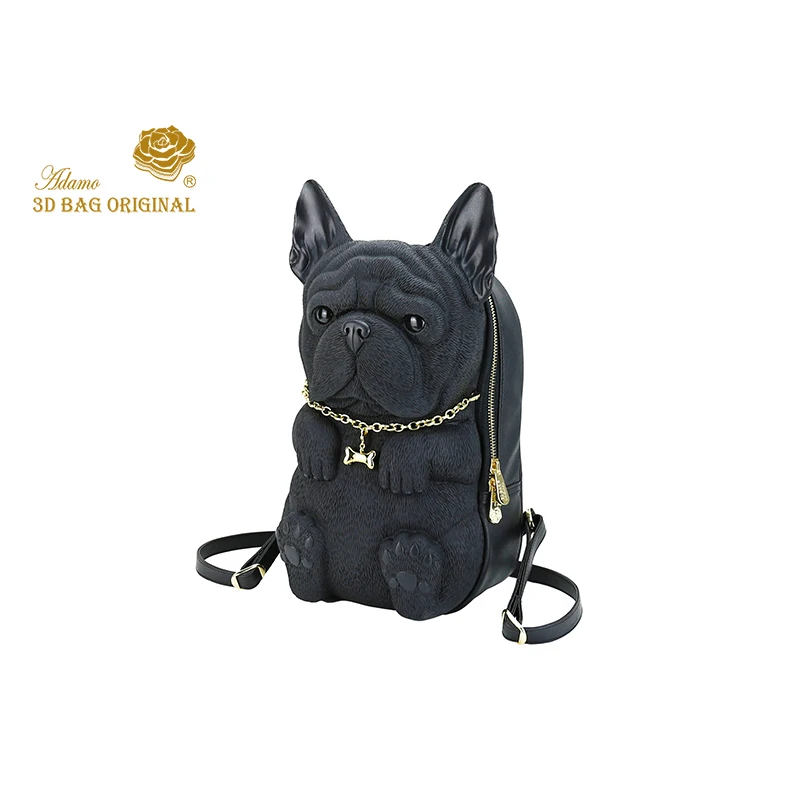 Сумка Adamo 3D Оригинальный рюкзак Fred French Bulldog 2018 новый модный женский на молнии