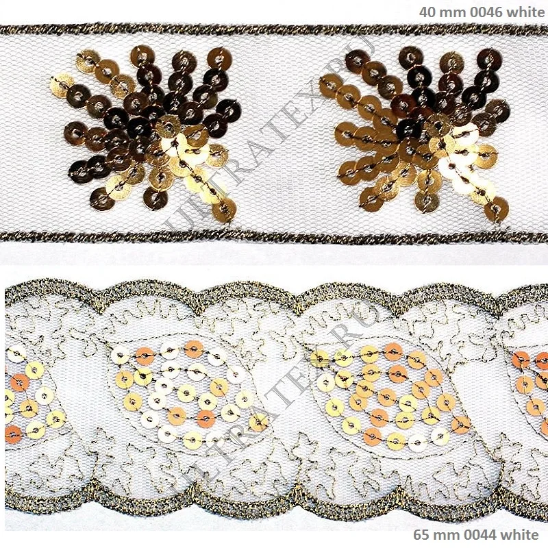 30-95mm 15 yards/roll. Black or white sequins decorative Lace Fabric Trim Ribbon Garment Accessories wedding decoration DIY | Дом и сад