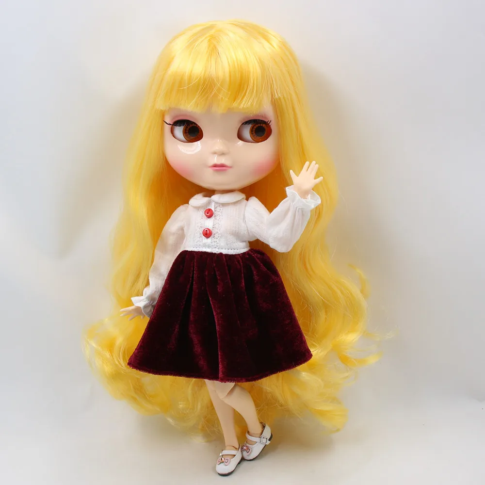 Кукла ICY 1/6 с маленькой грудью азон тело натуральная кожа желтые волосы