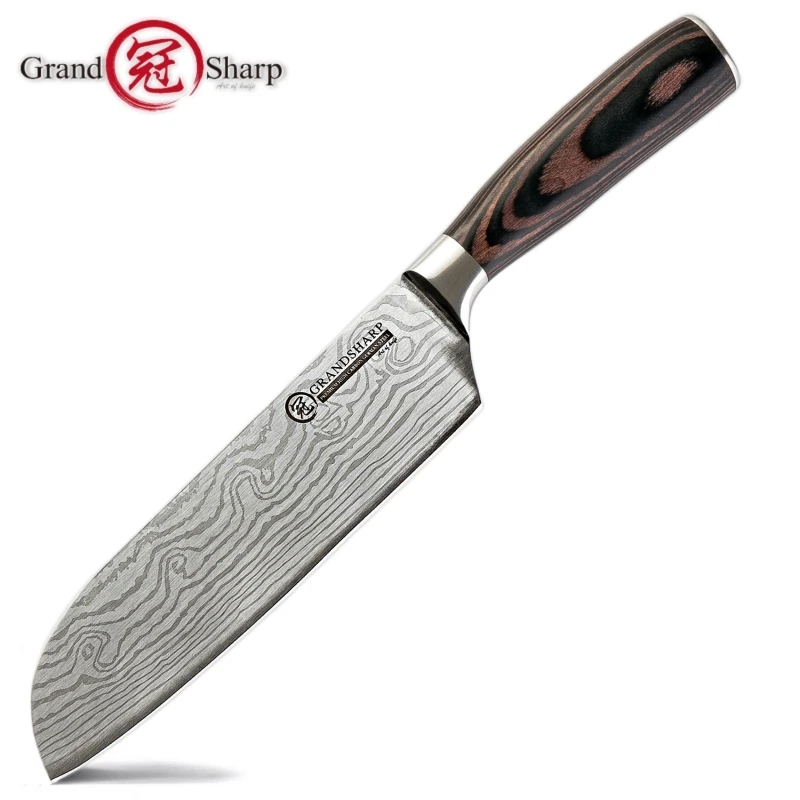 Японские кухонные ножи Santoku нож из нержавеющей стали для суши сашими овощей