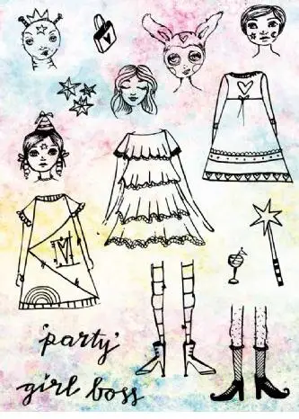 Прозрачный силиконовый штамп для вечеринки/печать скрапбукинга/фотоальбома