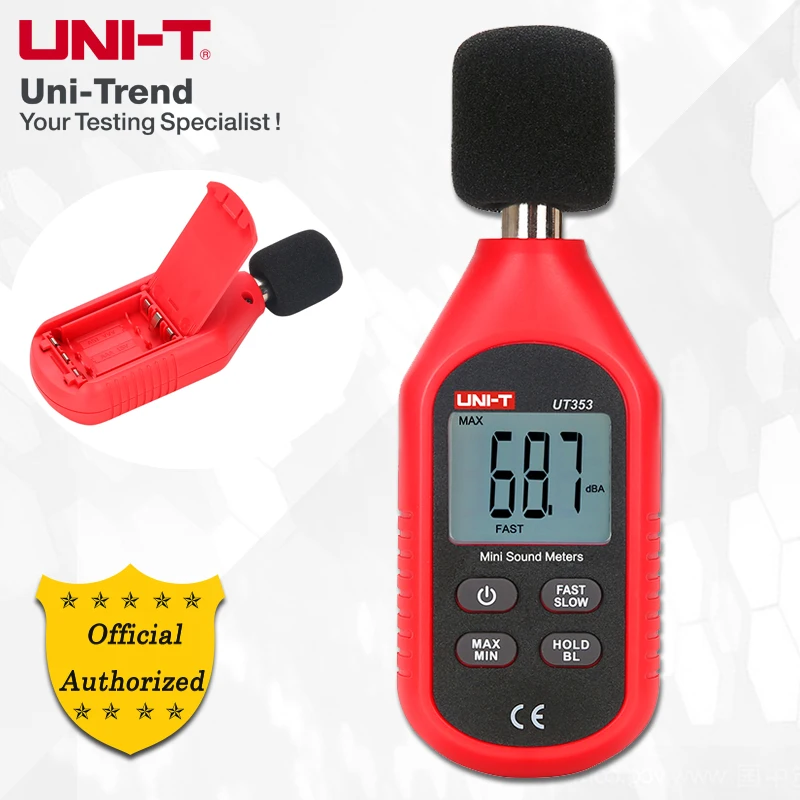 

UNI-T UT353 Mini Sound Lever Meter; Industrial/Home Noise Meter, LCD Backlight, Low Battery Indication