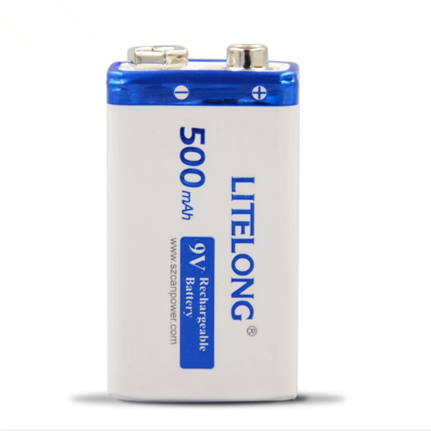 500mAh 9V аккумуляторная батарея NiMH для сигнализации детектор дыма инструмент