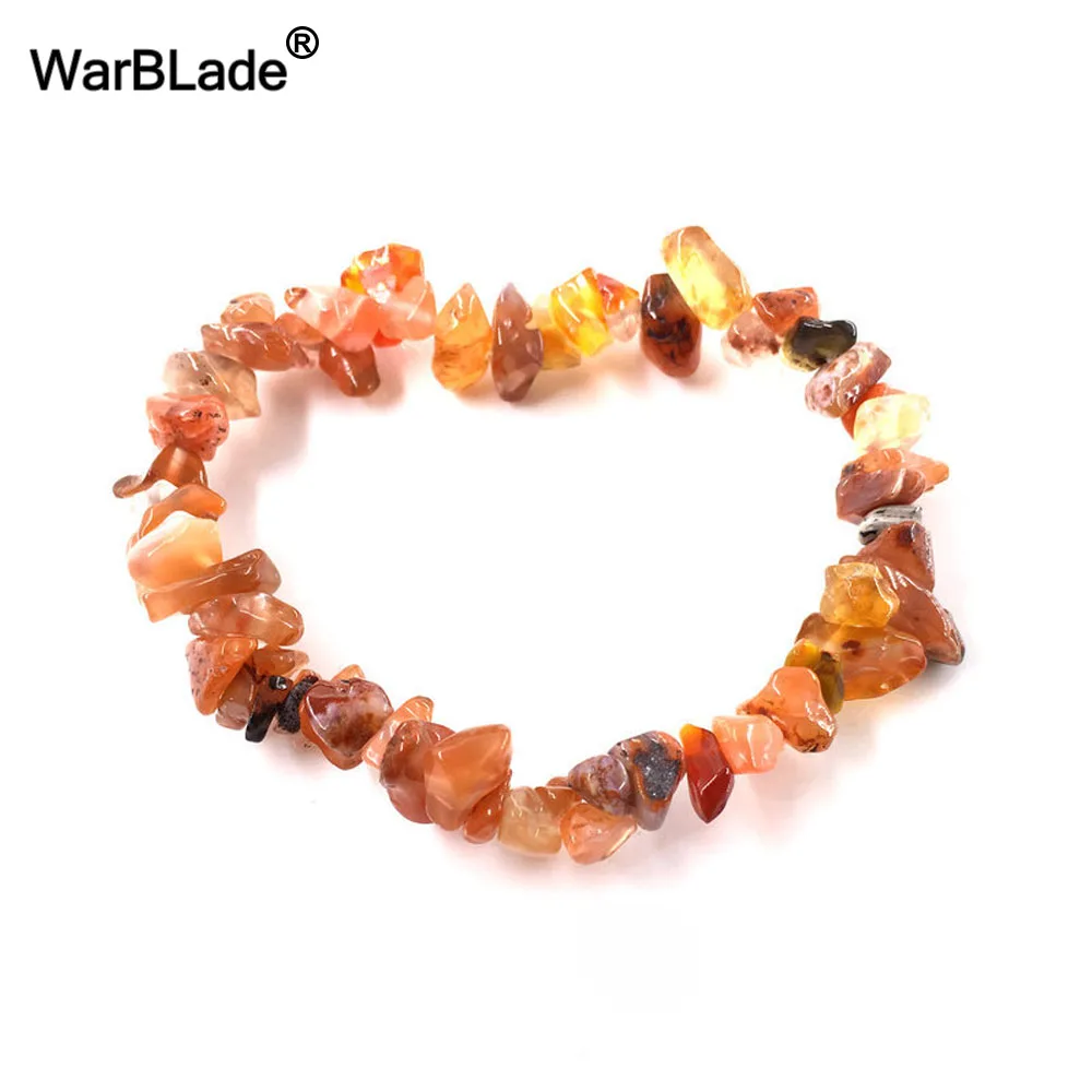 WarBLade 10 шт. натуральный камень браслет чип бусины, камешки Amazon Кристалл Коралл кварцевые бусины браслеты для женщин ювелирные изделия