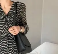 Модная женская маленькая сумочка из искусственной кожи, повседневная сумка через плечо, маленькая сумка, женская сумочка ZUOXIA8 - Цвет: black