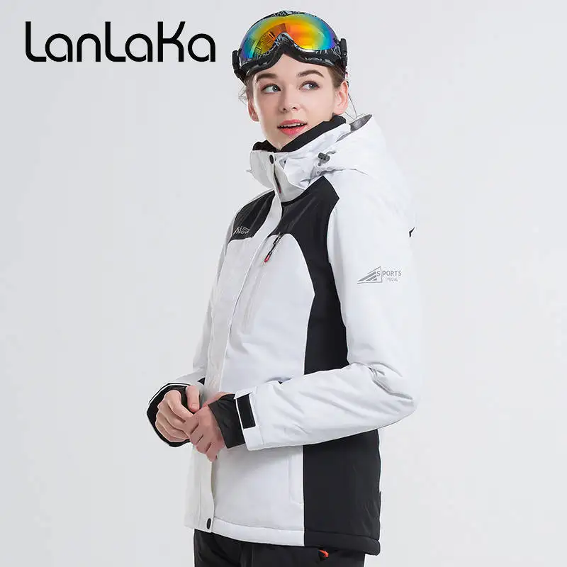 Женская лыжная куртка LANLAKA для сноуборда ветрозащитная водонепроницаемая пешего
