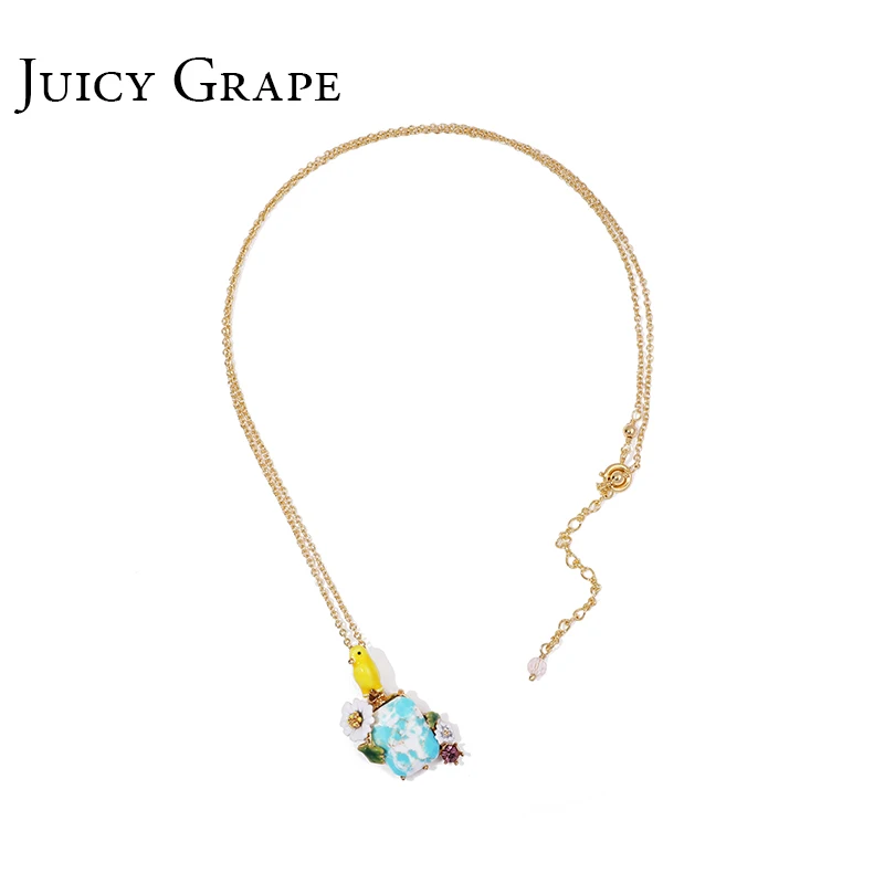 Yellow Bird Natural Stone Inlay Flower Necklace Gifts Fashion Jewelry For Women | Украшения и аксессуары