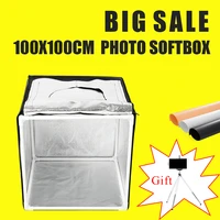 100x100cm led light tent light box photo softbox studio portable photography studio shooting lightbox kit with free gift