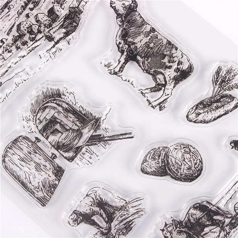 DLKSDIY Farm cattle Transparent Clear Stamp DIY Silicone Seals Scrapbooking / Card Making/Photo Album Decoration | Канцтовары для