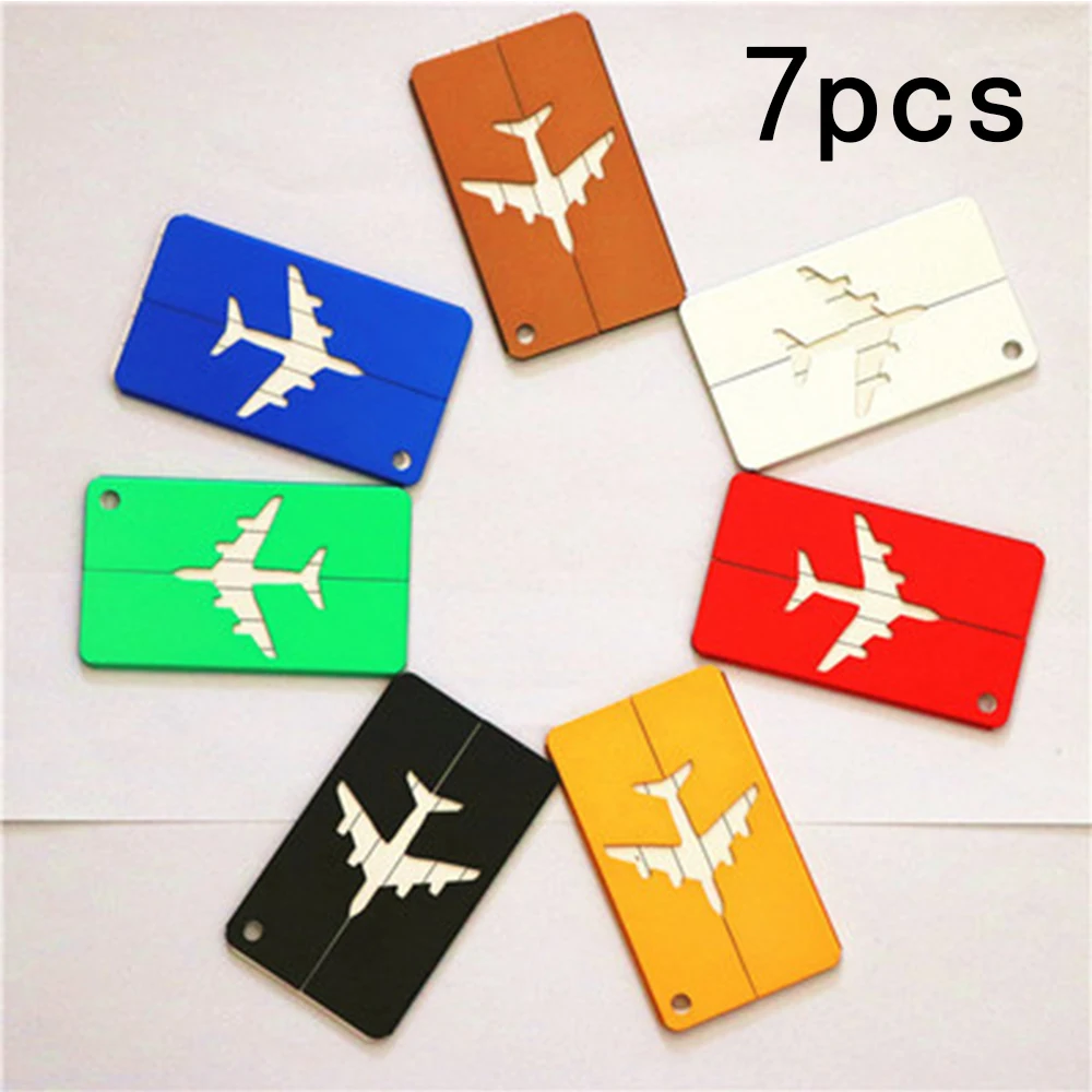 Aluminium Alloy Luggage Tags Baggage Name Suitcase Address Label Holder Travel Accessories | Дом и сад
