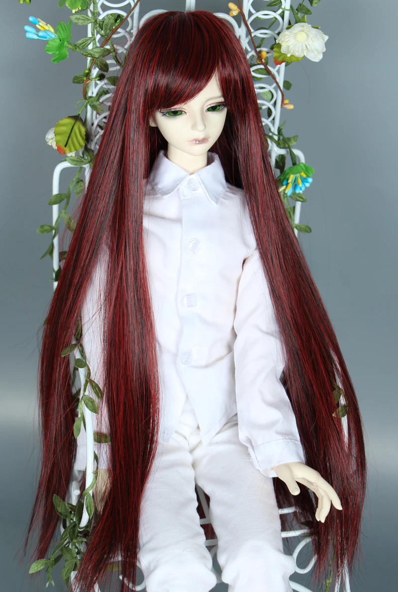 1/3 BJD парик Pullip Dal DD SD LUT Dollfie кукла высокотемпературные волосы 8 9 дюймов черный