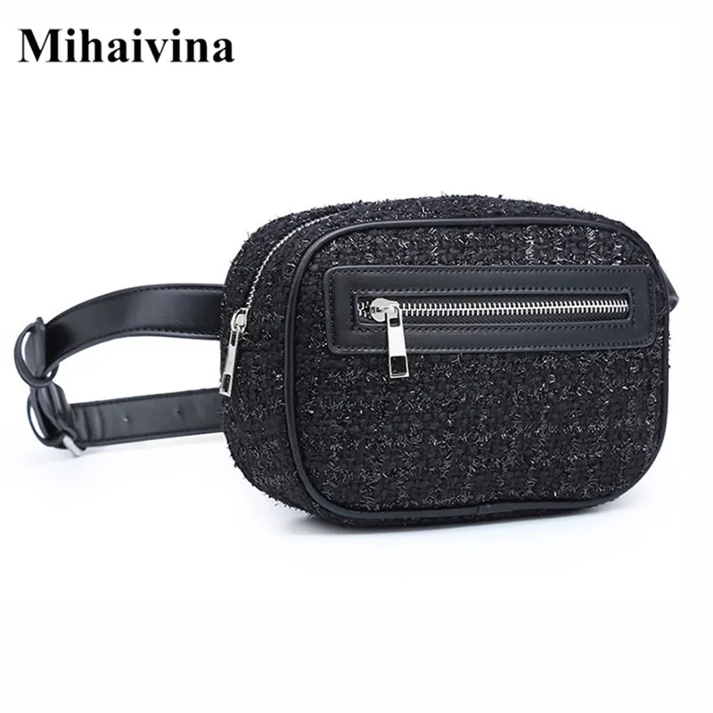 Mihaivina поясная сумка для женщин новые хлопковые поясные сумки Мини Портативная