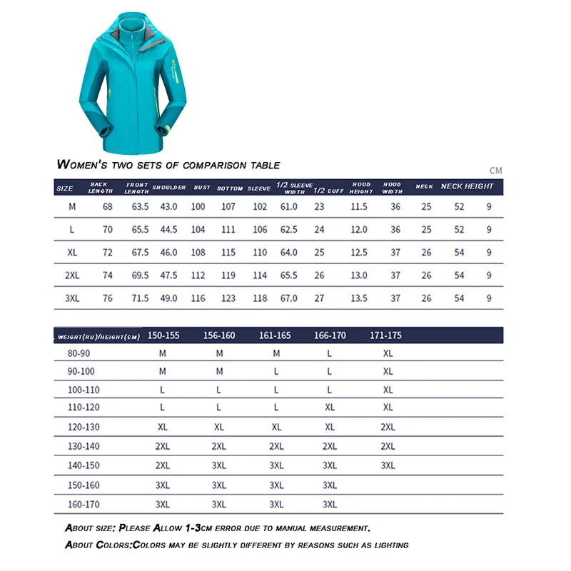 Winter 2 Pieces Thermal Softshell Fleece Woman Jackets Outdoor Waterproof Couples Coat Hiking Trekking Skiing Climbing Man Coats | Спорт и