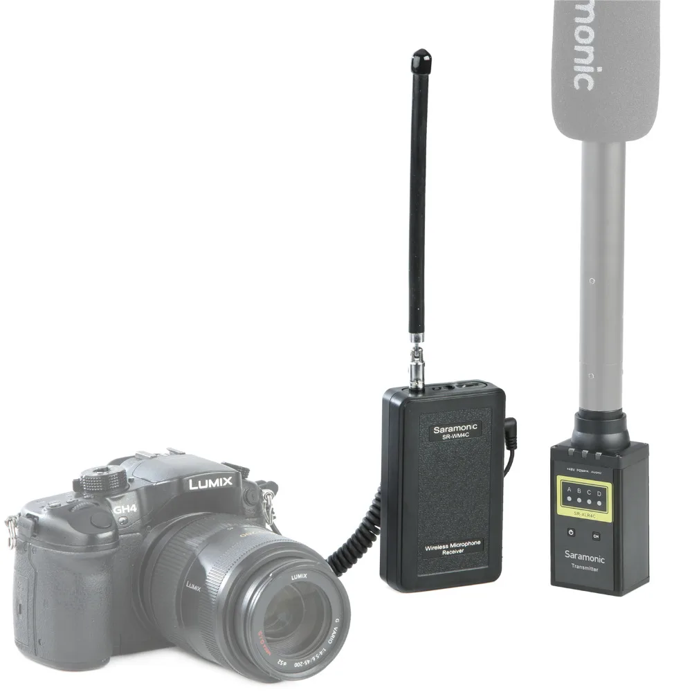 Saramonic WM4CB Профессиональный VHF беспроводной приемник и трансмисттер для XLR микрофон для DSLR камеры/видеокамеры