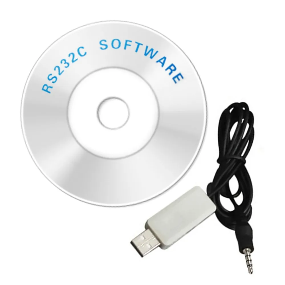 Usb кабель с разъемом диаметром 3 5 мм и CD программным обеспечением RS232|usb cable size|cable