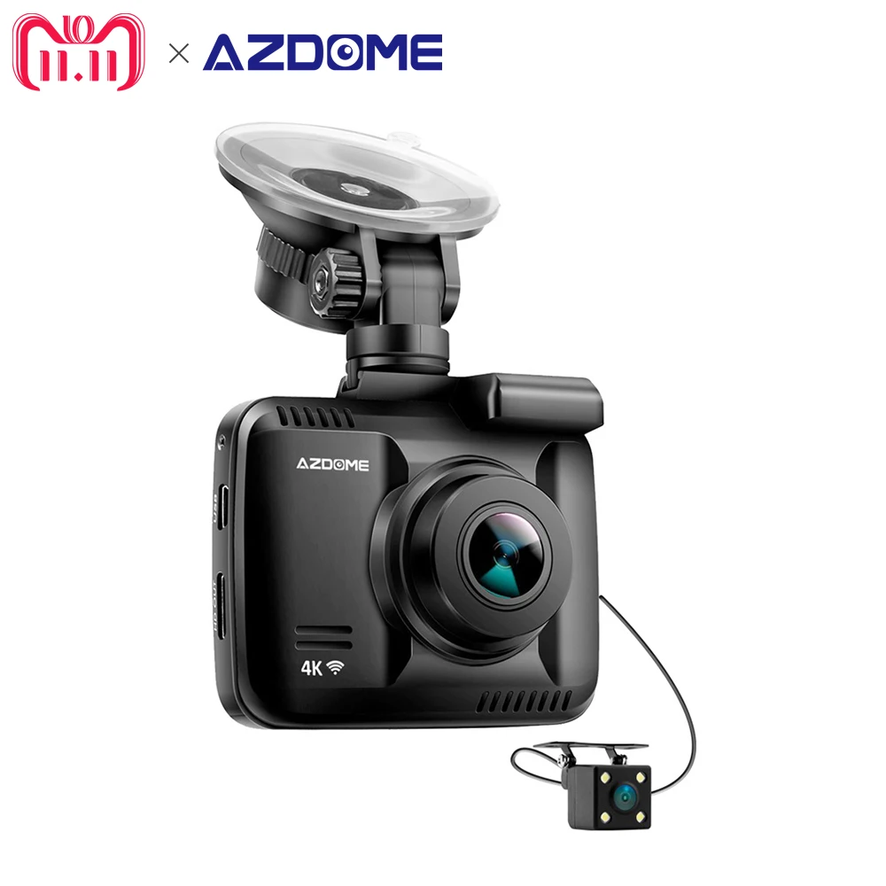 Azdome GS63H двойной объектив FHD 1080P спереди + VGA сзади dvr регистраторы Wi Fi Новатэк 96660 с