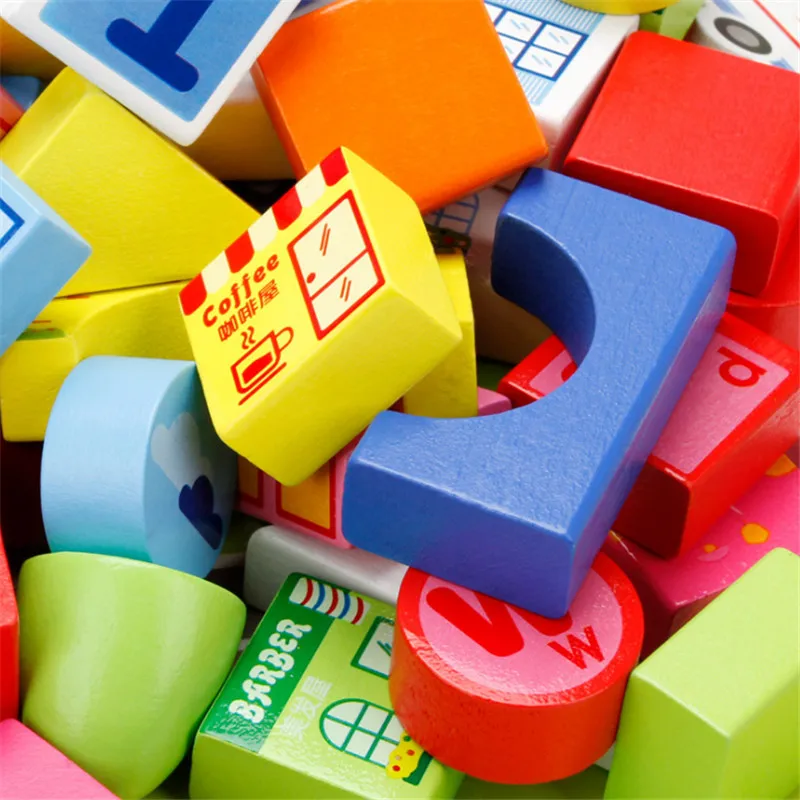 Строительные блоки игрушки для детей подарки 100 шт. городской транспорт Дети