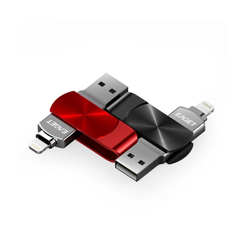 USB/Lightning флешка Eaget i66 128 ГБ. Сертификация Apple MFI USB 3.0|USB флэш-накопители| |