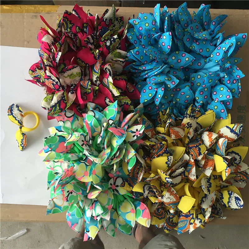 1Pcs Elastic Hair Bands Polka Dot Cute Bow Rabbit Ears Rubber Rope Girls Scrunchy Accessory for Tie |